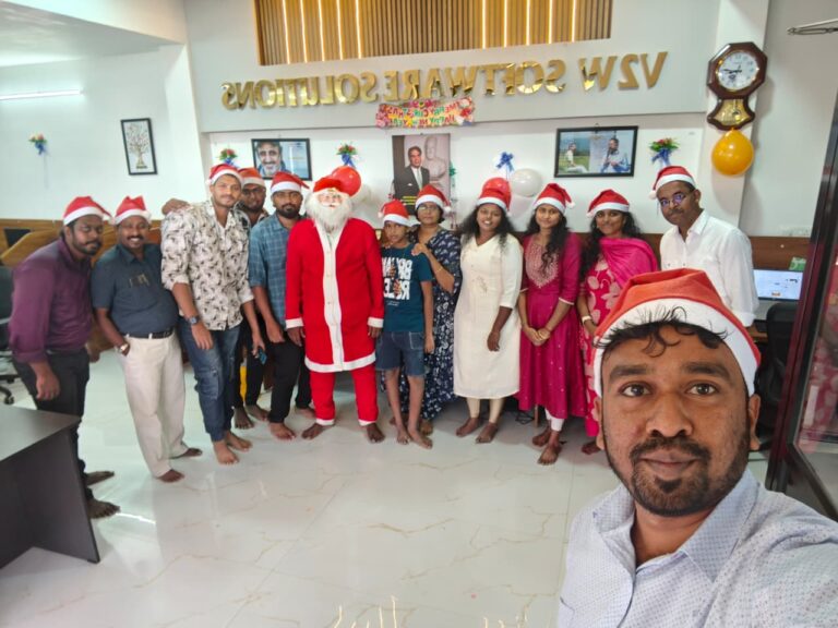 V2W team Christmas celebration at the office